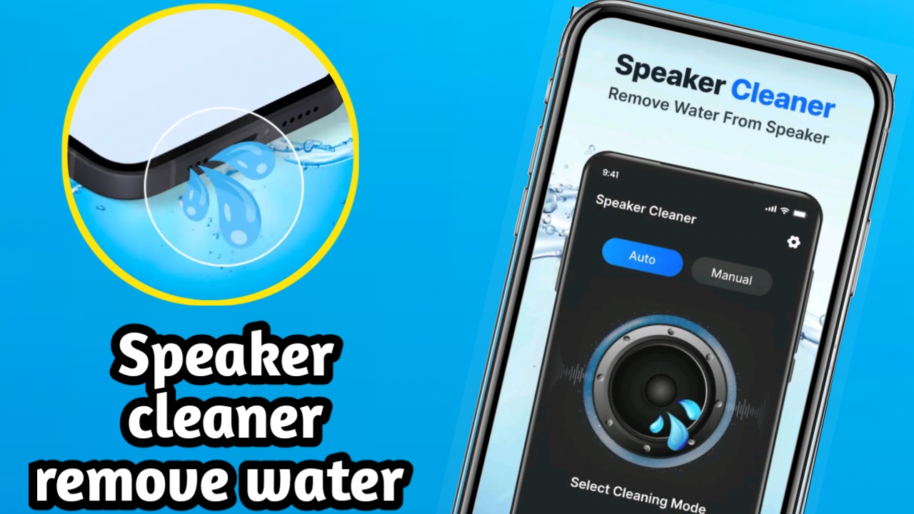 Speaker Cleaner Remove water App 